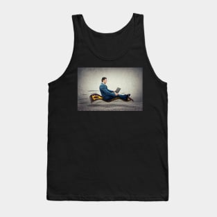 businessman flying carpet Tank Top